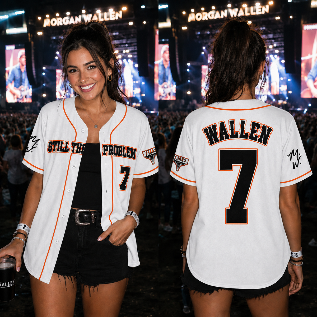 Still the Problem Number 7 Baseball Jersey — design mockup 2