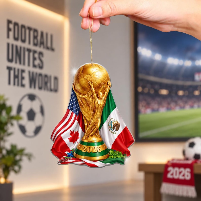 2026 Soccer Host Nations Ornament — design example 4