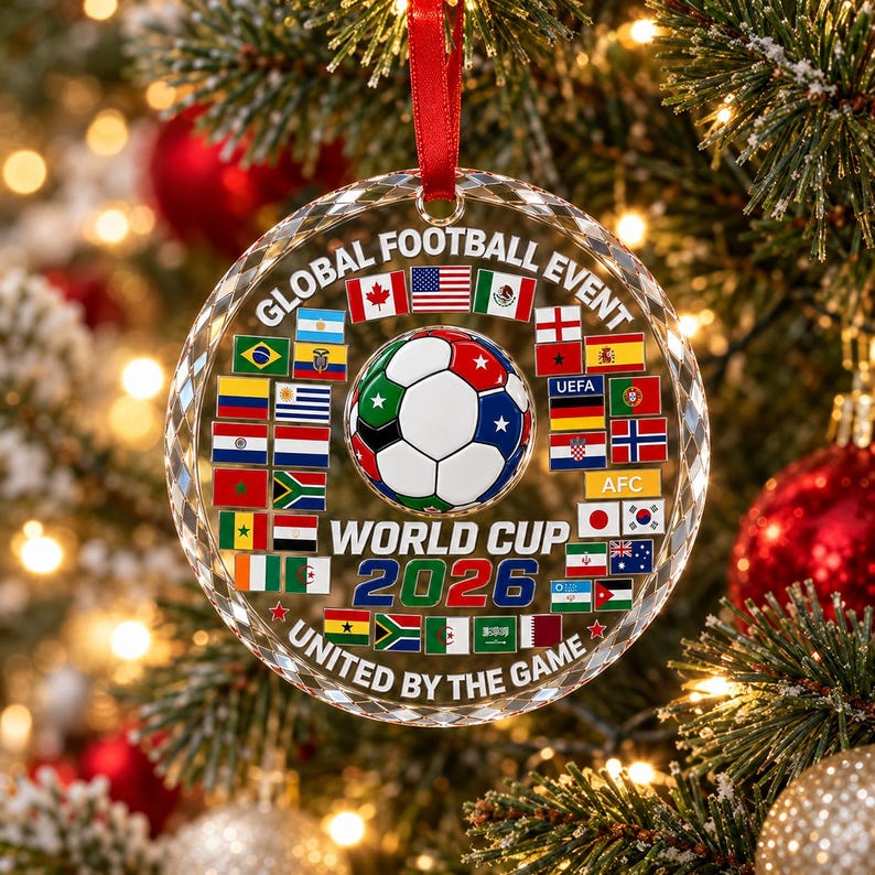 2026 International Soccer Ornament — design example 6