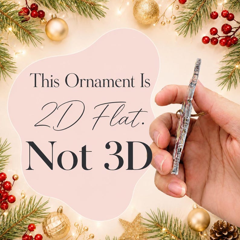 Personalized Baby First Steps Ornament — design example 2